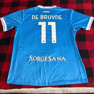 SSC Napoli #11 Kevin de Bruyne 2025-26 Serie A Home Jersey